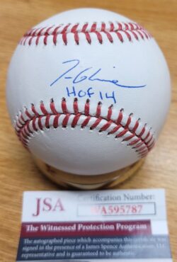Autographed TOM GLAVINE "HOF 2014" Rawlings Official Major League Baseball  JSA Witness COA