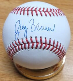 Autographed GREG BROWN "Clear the Deck" Official Major League Baseball