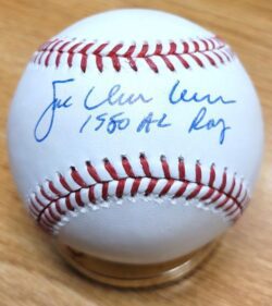 Autographed Joe Charboneau "1980 AL ROY" Official Rawlings Major League Baseball w/ COA