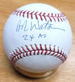 Autographed BOB WATSON "2X AS" Official Major League Baseball