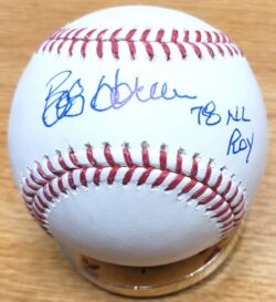 Autographed BOB HORNER "78 NL ROY" Official Major League Baseball