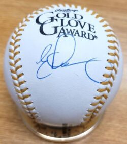 EVAN LONGORIA  Autographed Official Rawlings Gold Glove Major League Baseball