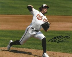 AUTOGRAPHED MIKE BAUMANN 8X10 Baltimore Orioles Photo