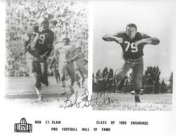 Autographed BOB ST. CLAIR 8x10 San Francisco 49'ers photo