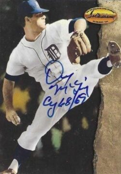 Autographed DENNY MCLAIN  Detroit Tigers 1994 Ted Williams Card Company Card