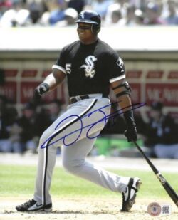 Autographed FRANK THOMAS 8x10 Chicago White Sox Photo JSA