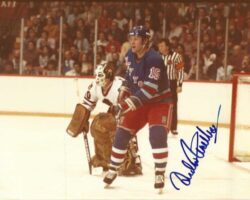 Autographed ANDERS HEDBERG  8X10 New York Rangers Photo