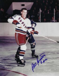 AUTOGRAPHED PHIL GOYETTE 8X10 New York Rangers Photo