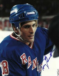 AUTOGRAPHED TONY GRANATO 8X10 New York Rangers Photo