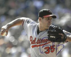 AUTOGRAPHED BRAD BERGESEN 8X10 Baltimore Orioles Photo