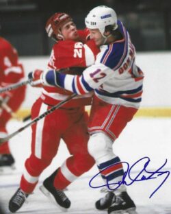Autographed DON MALONEY 8X10 New York Rangers Photo