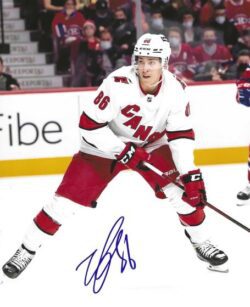 AUTOGRAPHED TEUVO TERAVAINEN 8X10 CAROLINA HURRICANES Photo