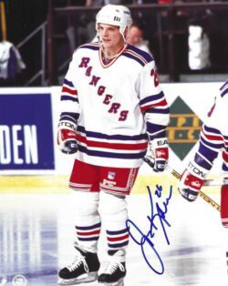 Autographed JOEY KOCUR 8X10 New York Rangers Photo