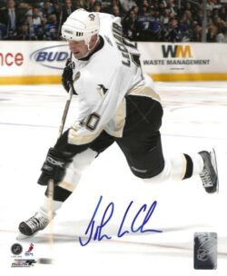 Autographed JOHN LECLAIR 8x10 Pittsburgh Penguins Photo