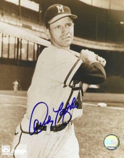 AUTOGRAPHED ANDY PAFKO 8X10 Milwaukee Braves Photo