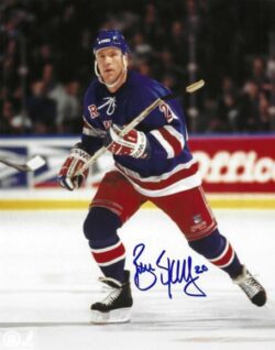 Autographed BRIAN SKRUDLAND 8X10 New York Rangers Photo