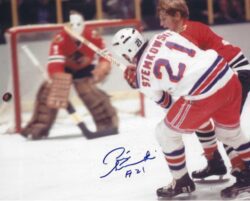 Autographed PETE STEMKOWSKI 8X10 New York Rangers photo