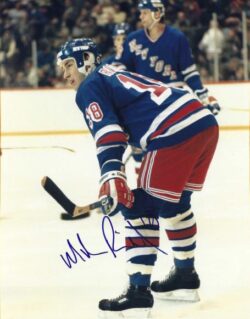 Autographed MIKE ROGERS 8x10 New York Rangers Photo