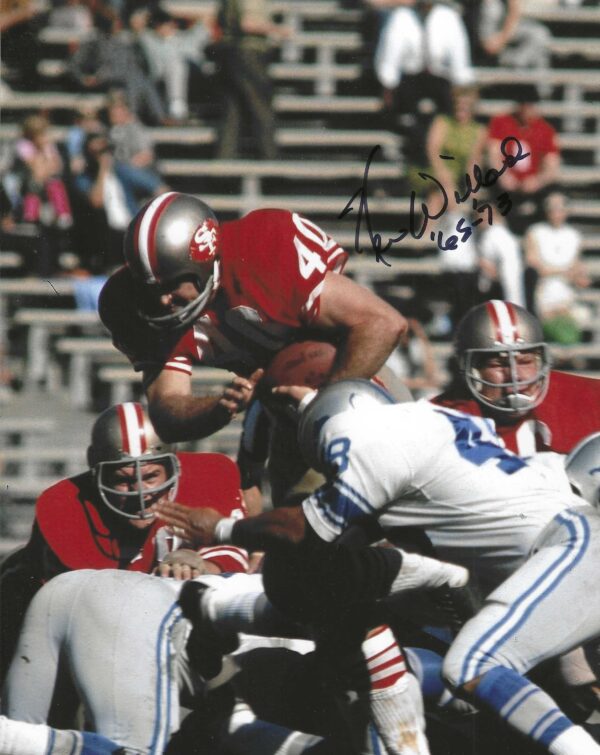 Autographed KEN WILLARD 8x10 San Francisco 49'ers Photo
