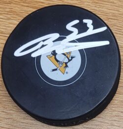 Autographed TEDDY BLUEGER Pittsburgh Penguins Hockey Puck