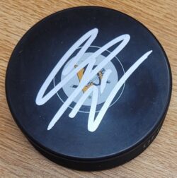 Autographed CASEY DESMITH Pittsburgh Penguins Hockey Puck