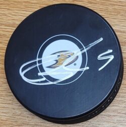 Autographed BOBBY RYAN Anaheim Ducks Hockey Puck
