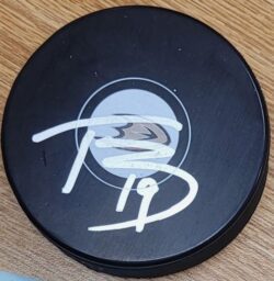 Autographed TROY TERRY Anaheim Ducks Hockey Puck