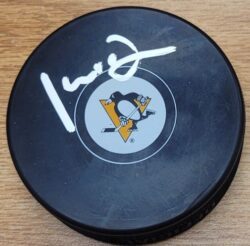 Autographed KYLE DUBAS Pittsburgh Penguins Hockey Puck