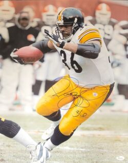Autographed JEROME BETTIS Pittsburgh Steelers 16x20 Photo with JSA COA