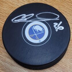 Autographed MATTHEW BARNABY Buffalo Sabres Hockey Puck