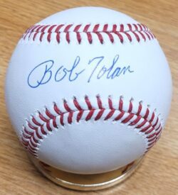 Autographed BOBBY TOLAN Official Major League Baseball