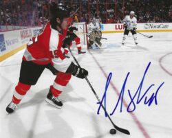Autographed ARRON ASHAM 8X10 Philadelphia Flyers Photo