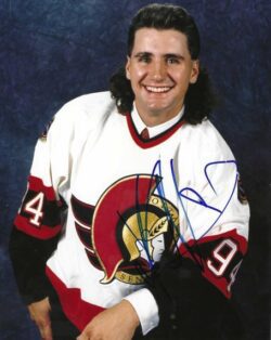 Autographed RADEK BONK 8X10 Ottawa Senators photo