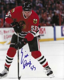 Autographed ERIC DAZE 8X10 Chicago Blackhawks Photo