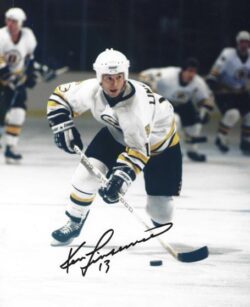 Autographed KEN LINSEMAN 8x10 Boston Bruins Photo