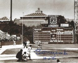 Autographed BILL MAZEROSKI "10/13/60" 8x10 Pittsburgh Pirates Photo