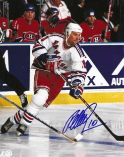 Autographed PETR NEDVED 8X10 New York Rangers Photo