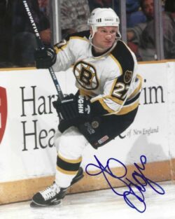Autographed JEFF ODGERS 8x10 Boston Bruins  Photo