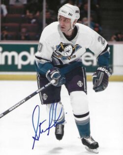 Autographed STEVE RUCCHIN 8X10 Anaheim Ducks Photo