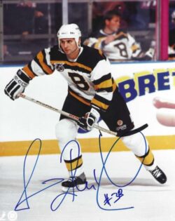 Autographed VLADIMIR RUZICKA 8X10 Boston Bruins Photo