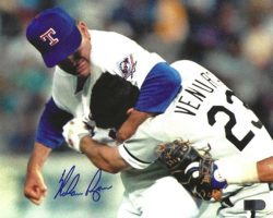 Autographed NOLAN RYAN Texas Rangers 8X10 photo MLB
