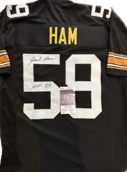 Autographed Jack Ham Pittsburgh Steelers Custom Jersey with JSA COA