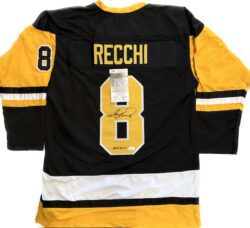 Autographed Mark Recchi Pittsburgh Custom Jersey - with JSA COA