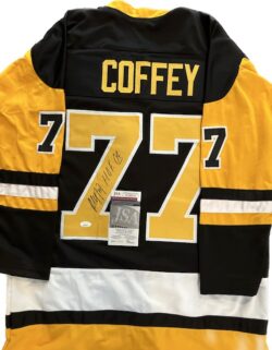Autographed Paul Coffey Pittsburgh Penguins Custom Jersey - with JSA COA