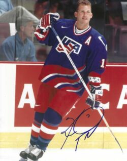 Autographed KEITH TKACHUK Team USA 8X10 Photo