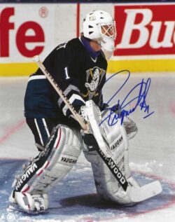 Autographed RON TUGNUTT 8X10 Anaheim Ducks Photo