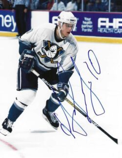 Autographed OLEG TVERDOSKY 8X10  Anaheim Ducks Photo