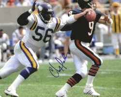 Autographed CHRIS DOLEMAN 8X10 Minnesota Vikings Photo
