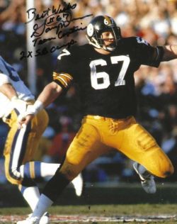 Autographed GARY DUNN 8X10 Pittsburgh Steelers Photo