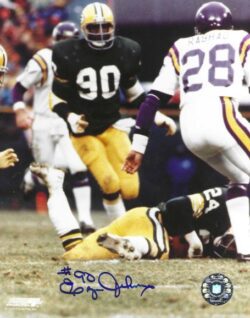 Autographed EZRA JOHNSON 8X10 Green Bay Packers Photo